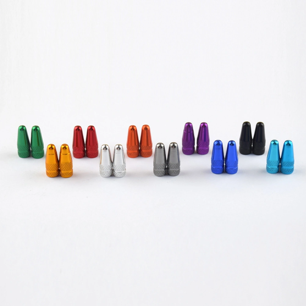 20pcs Presta Anodized Machined Aluminum Alloy French Style Bike Tire Caps Dust Covers