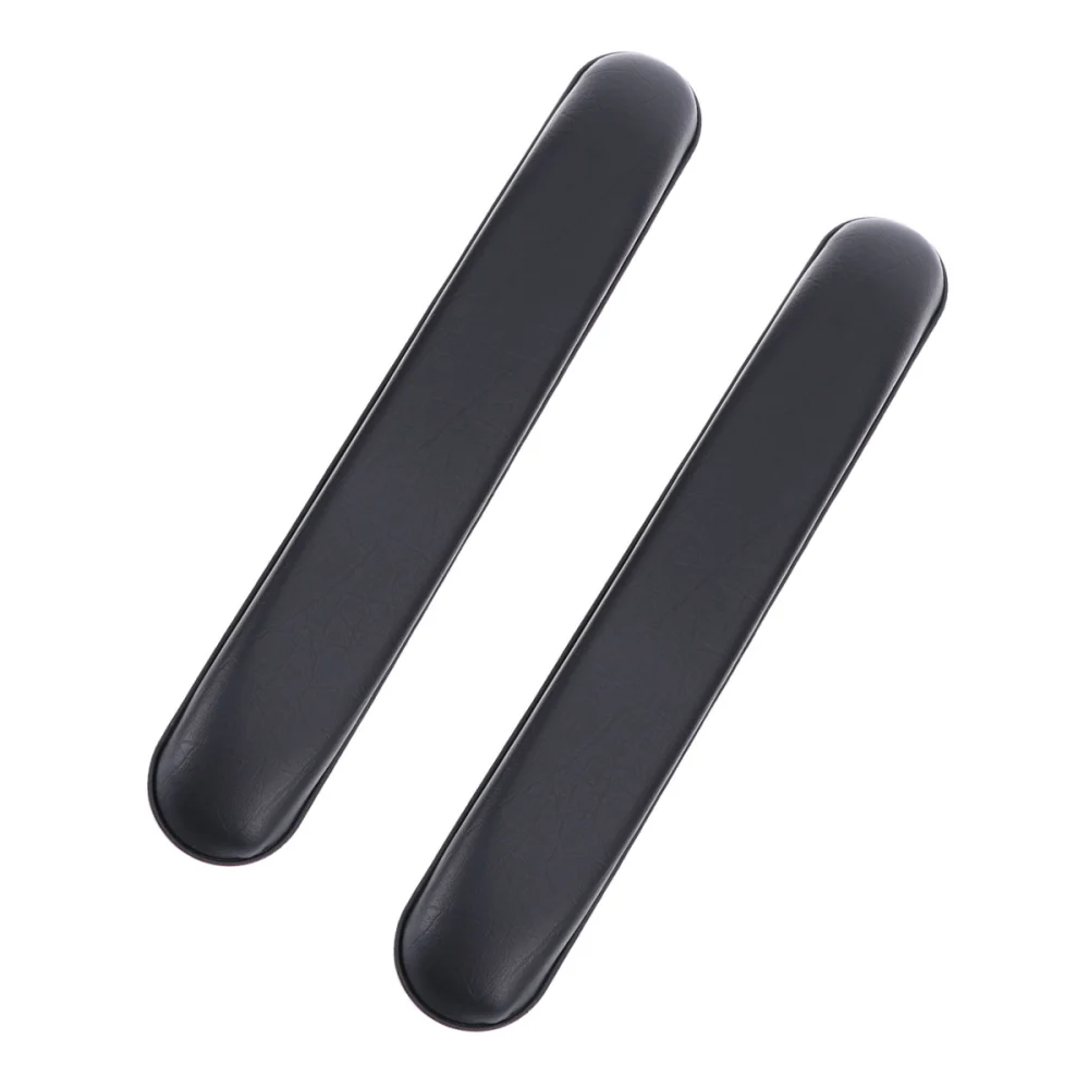 2Pcs Universal Wheelchair Long Armrests Pad Armrest Cushion Replacement PVC Sponge Pad Patient Care Accessories Black