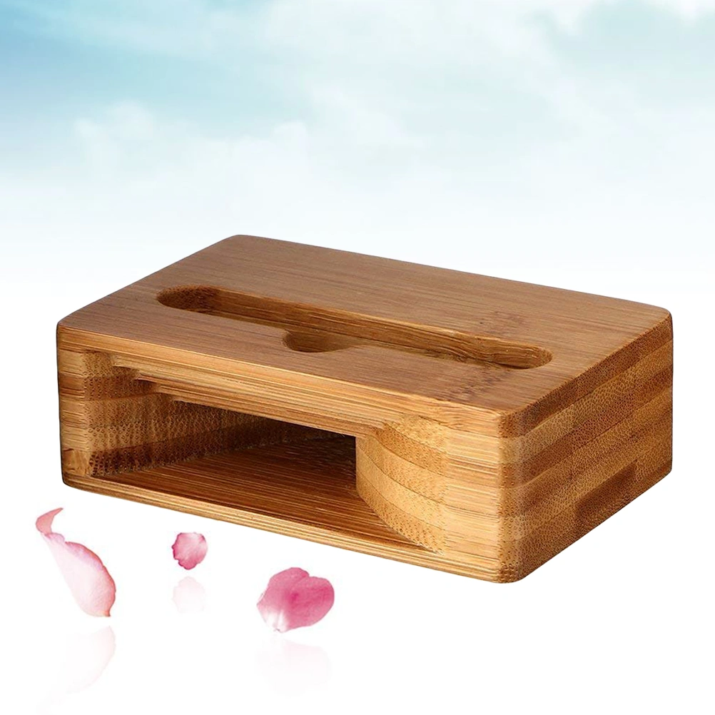 Phone Sound Amplifier Universal Bamboo Mobile Phone Holder Stand Cellphone Wood Loudspeaker Holder