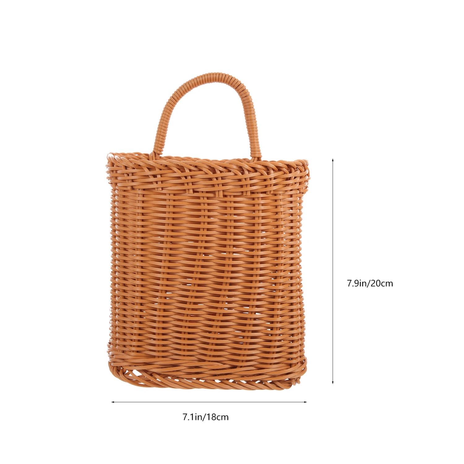 Plastic Flower Basket Wall Hanging Storage Basket Home Sundries Holder