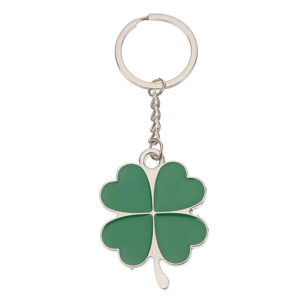 Four-leaf Clover Fortune Keychain Shamrock Sparkling Charm Keyring St.Patrick Day Gift