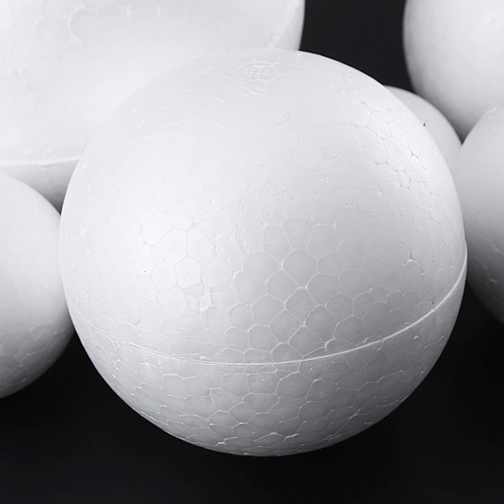 20CM White Ball Children DIY Craft Material Funny Round Ball Christmas Ornament Layout Decorative Props Gifts