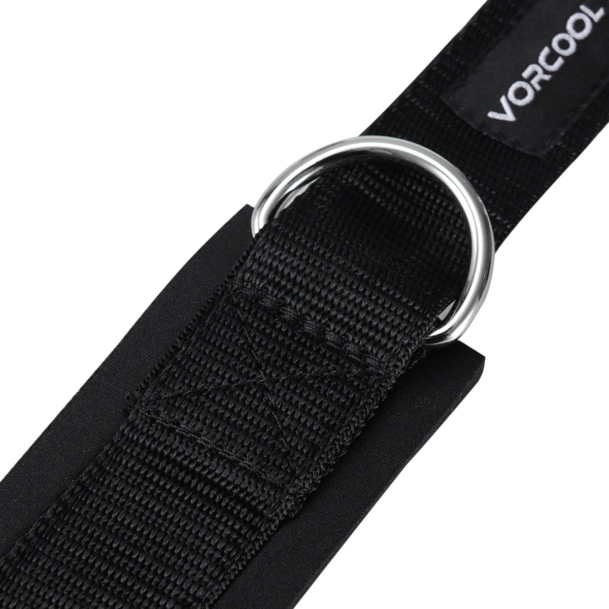 VORCOOL 2pcs Ankle Straps Padded D-ring Ankle Cuffs for Gym Workouts Cable Machines Leg Exercises with Carry Bag (Black)