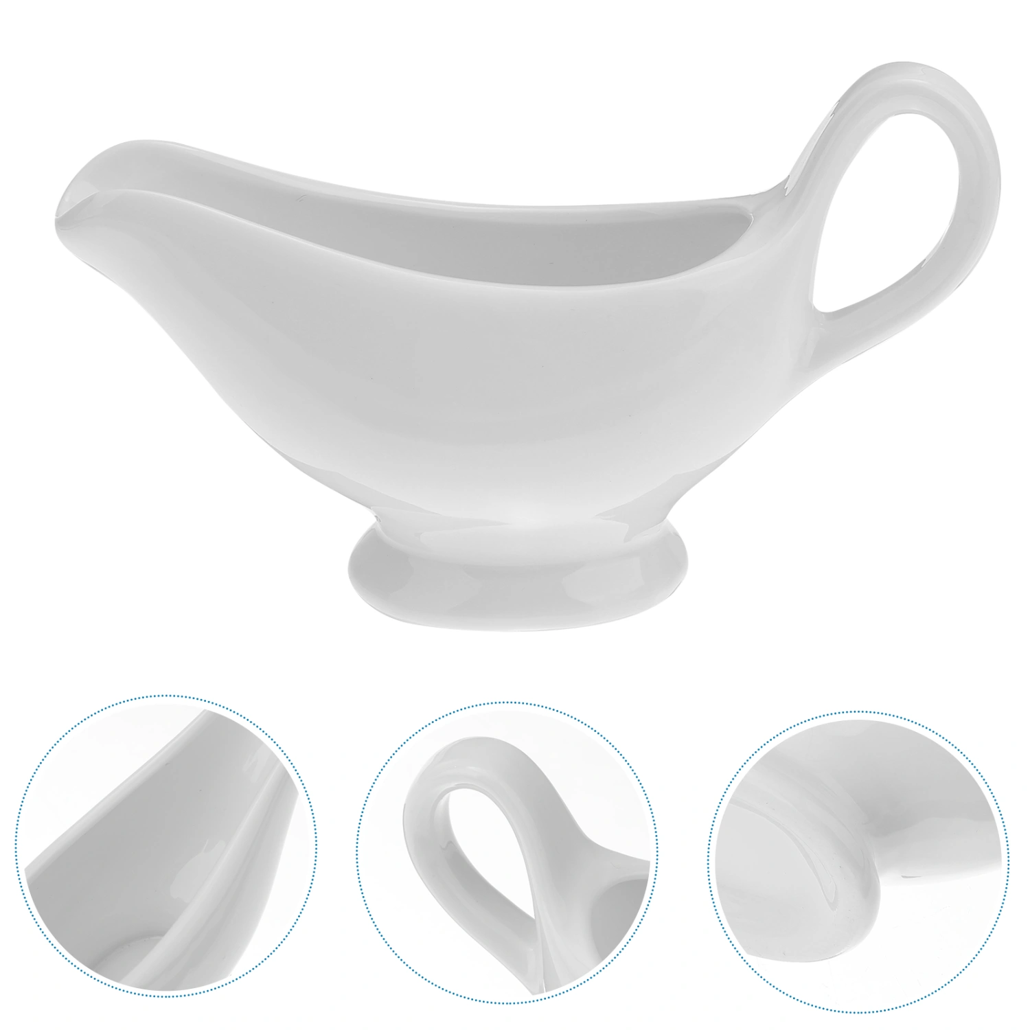 Ceramic Gravy Boats Porcelain Saucier Sauce Boats Seasoning Storage Container
