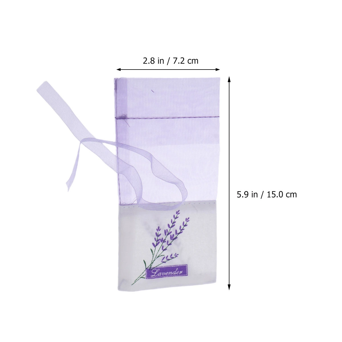 12pcs Floral Printing Lavender Bags Empty Fragrance Pouch Sachets Bag for Relaxing Sleeping (New Light Purple)