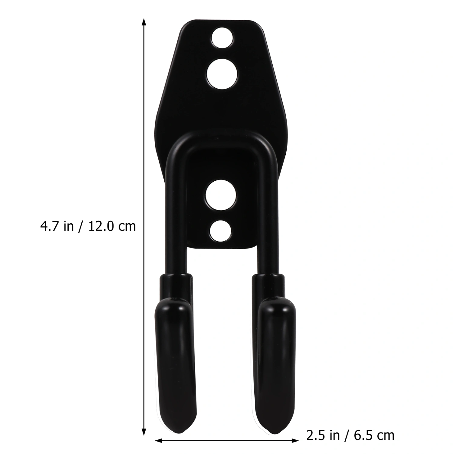 1PC Heavy Duty Iron Hook Water Pipe Hook Hose Organizer Hanging Bracket for Gardening Home (Black)