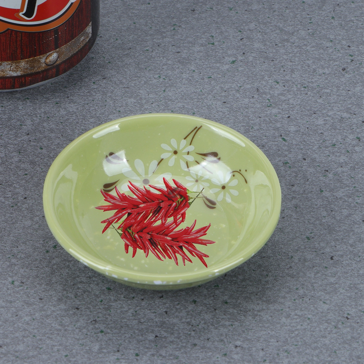 6pcs Melamine Sauce Plates Reusable Sauce Container Small Dipping Dish for Restaurant Home (Daisy)
