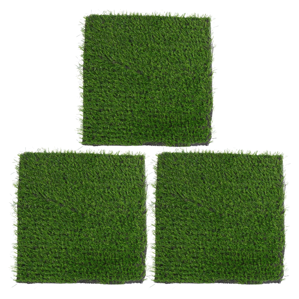 3pcs Chicken Nesting Box Pads Washable Artificial Grass Rugs Fake Grass Mats