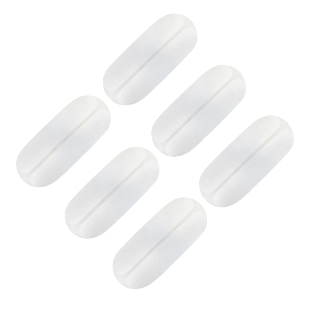 6pcs Mini Silicone Shoulder Pads Invisible Shoulder Strap Pads Non-slip Shoulder Strap Gasket Lingerie Shoulder Pads Anti-slip Shoulder Clasp for Women Use White