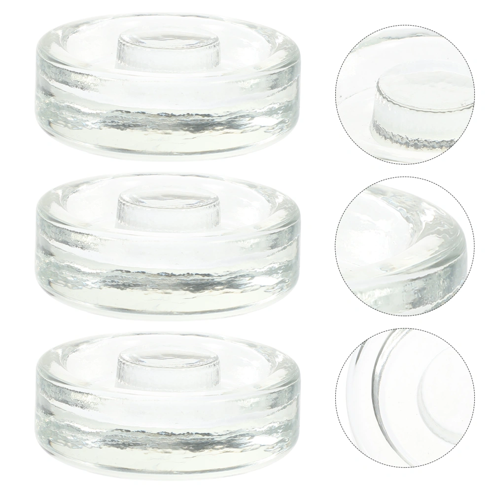 3Pcs Fermentation Glass Weights Wide Mouth Jars Pickle Bottles Sealing Lids Jars Fermenting Lids