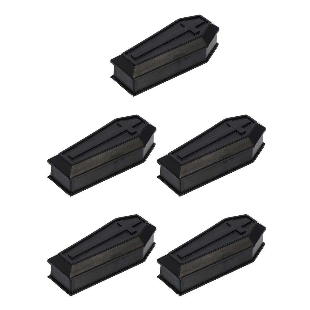 5pcs Coffin Ornament Haunted House Prop Prank Prop Halloween Coffin Decor