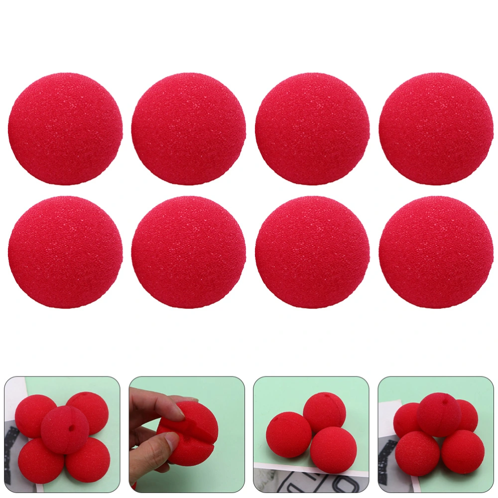 50pcs Clown Sponge Nose Clown Red Nose Ball for Masquerade Cosplay Party