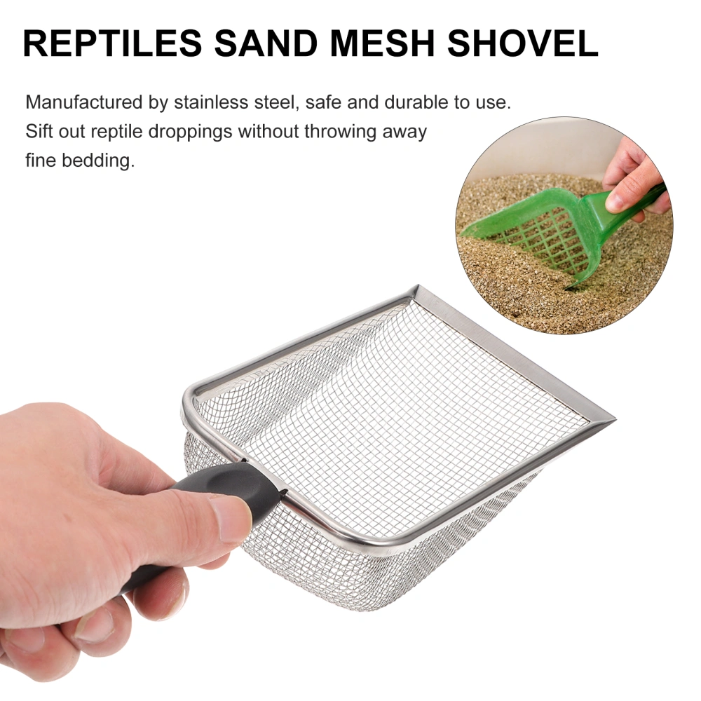 1pc Stainless Steel Reptiles Box Sand Shovel Tortoise Residue Excrement Shovels