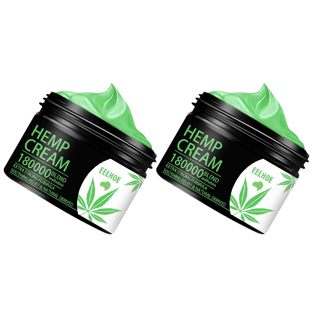 2 Bottles Hemp Cream Pain Relief Balm Back Shoulder Knee Pain Relief Ointment