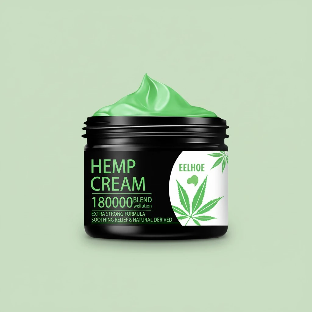 2 Bottles Hemp Cream Pain Relief Balm Back Shoulder Knee Pain Relief Ointment