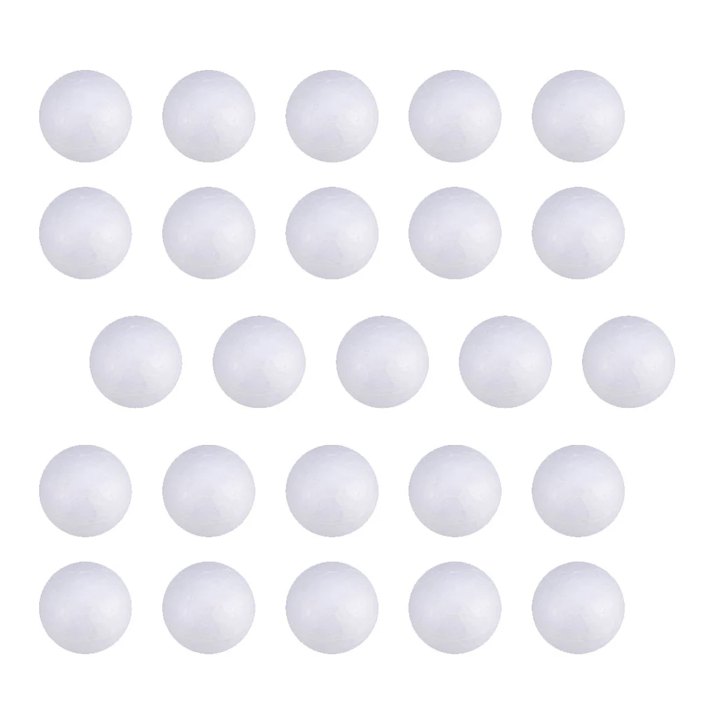 200pcs Wedding Decoration Modeling Craft Solid Polystyrene Balls Round Spheres DIY Stuff White (Solid 2cm)
