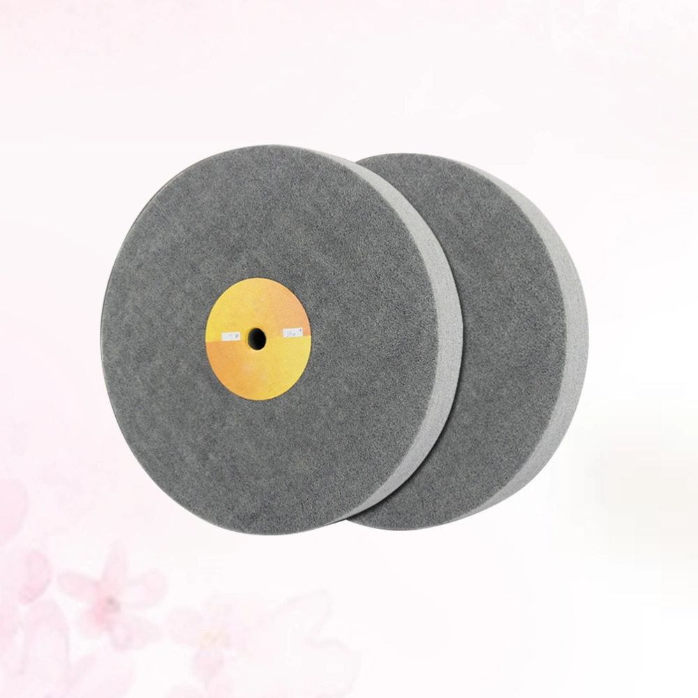 Nylon Fiber Polishing Wheel Buffing Pad Grinding Abrasive Disc For Metal Wood Polishing Grey (150x25 5P)