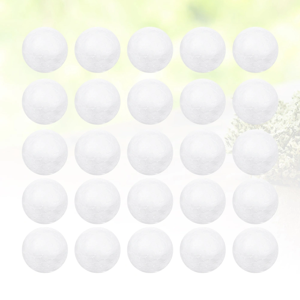 250pcs 2.5cm White Ball Children DIY Craft Material Funny Round Ball Christmas Ornament Layout Decorative Props Gifts