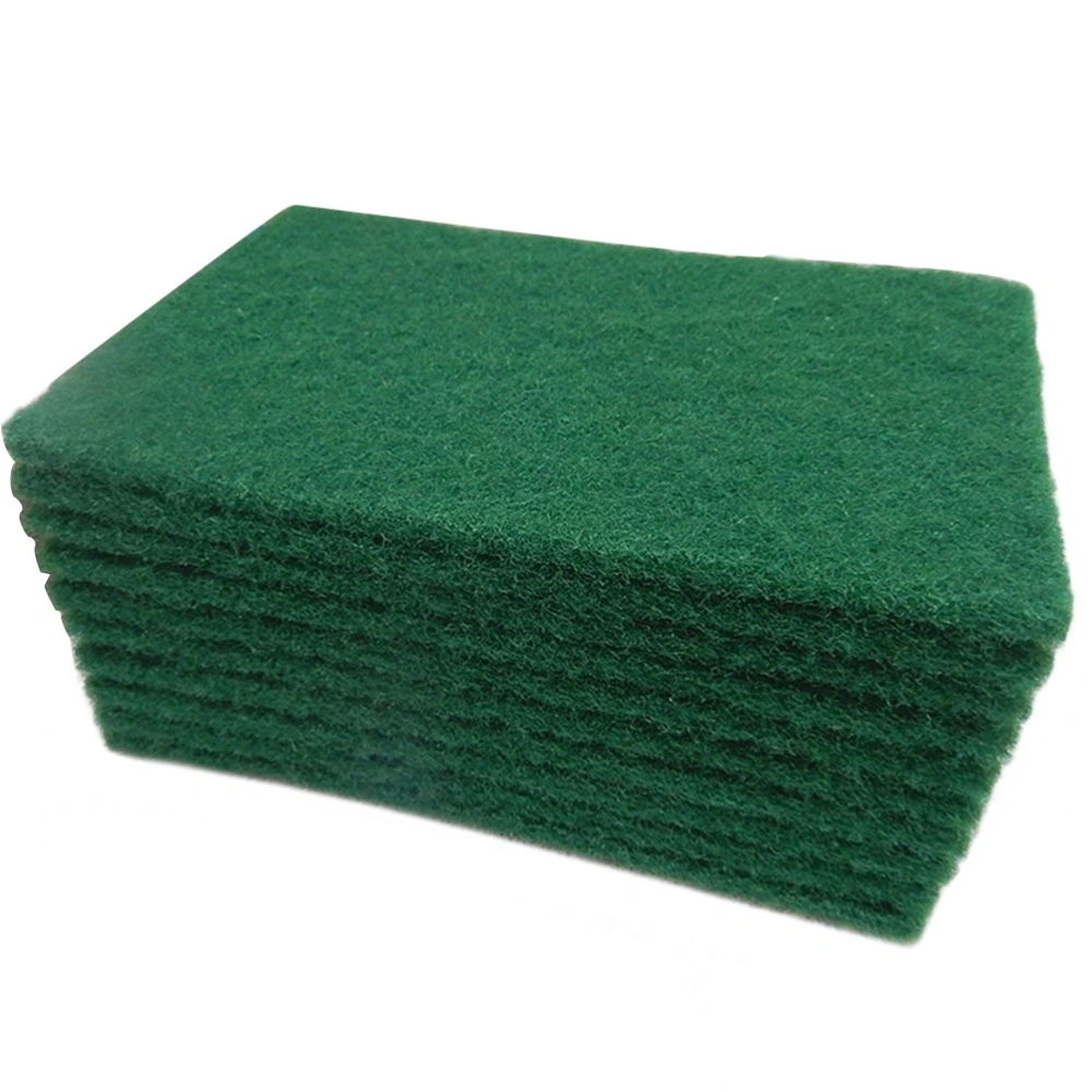 10Pcs Durable Heavy Duty Scour Pad General Purpose Scrub Sponge Scouring Pad Non-Scratch Pot Scrubber Pads Cleaning Sponge 15x10x0.6cm