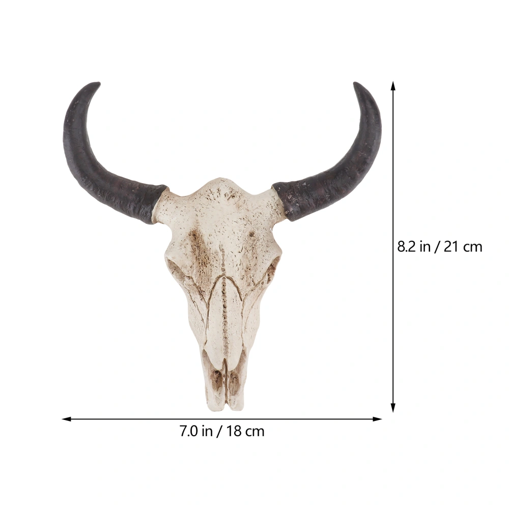 Animal Long Horn Cow Skull Wall Hanging Creative Halloween Gifts Art Crafts Ornaments