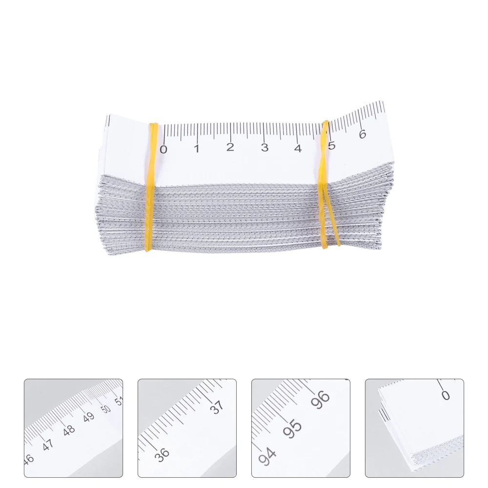 100pcs Disposable Double-sided Paper Tape Measure Wound Measuring Rulers