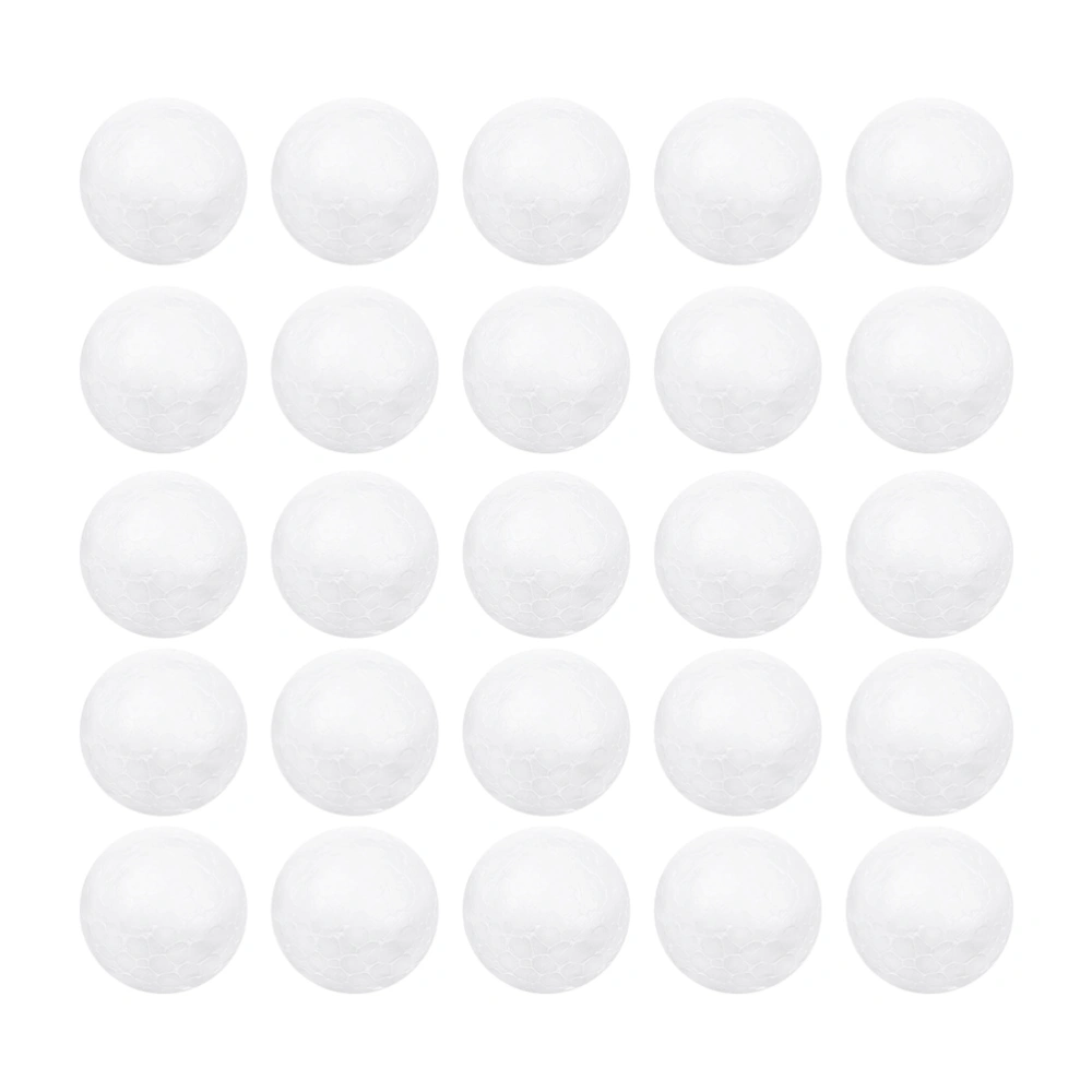 120pcs 4CM White Ball Children DIY Craft Material Funny Round Ball Christmas Ornament Layout Decorative Props Gifts