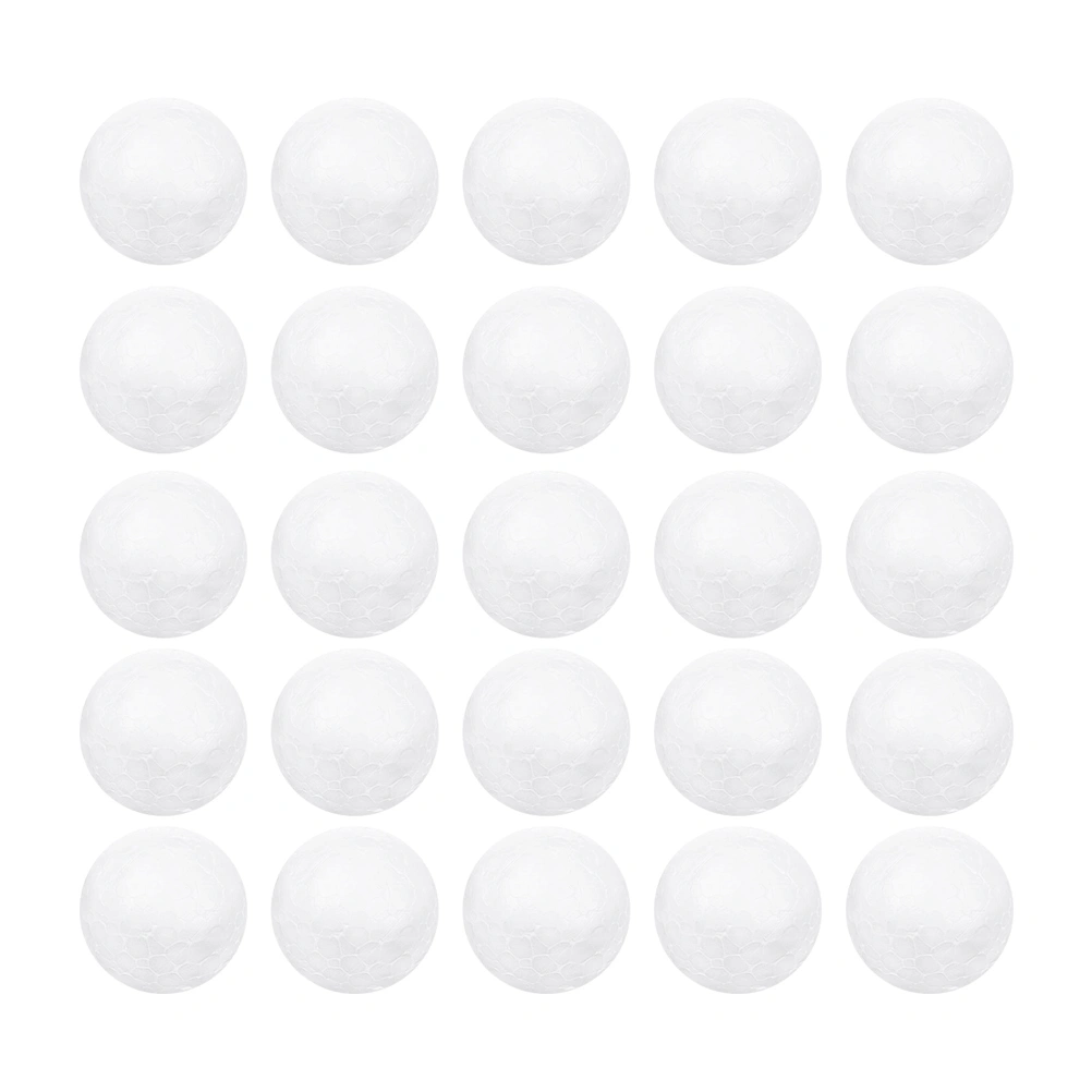 120pcs 4CM White Ball Children DIY Craft Material Funny Round Ball Christmas Ornament Layout Decorative Props Gifts