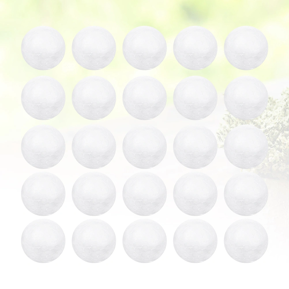 120pcs 4CM White Ball Children DIY Craft Material Funny Round Ball Christmas Ornament Layout Decorative Props Gifts