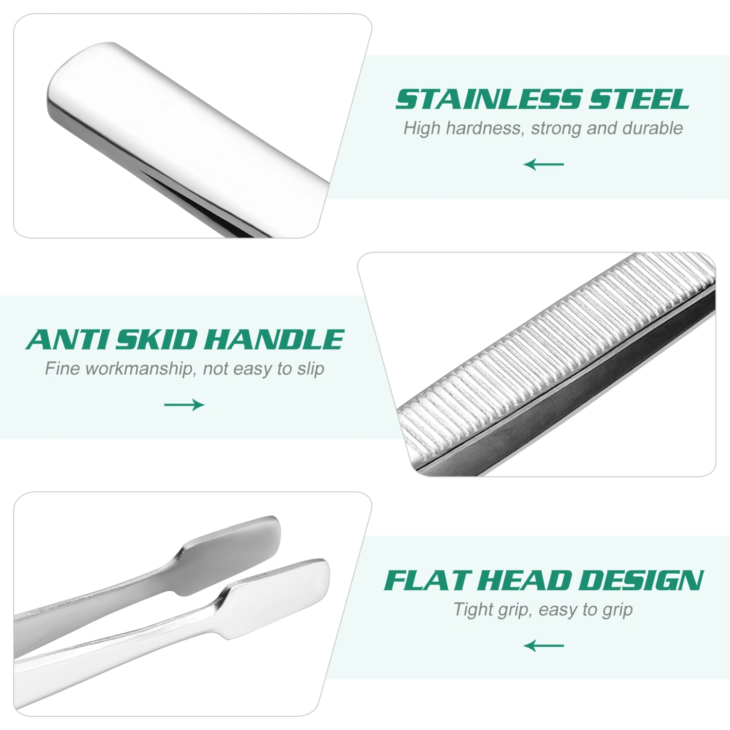 Supvox 2pcs Stamp Tweezers Stainless Steel Philately Stamps Collector Tools