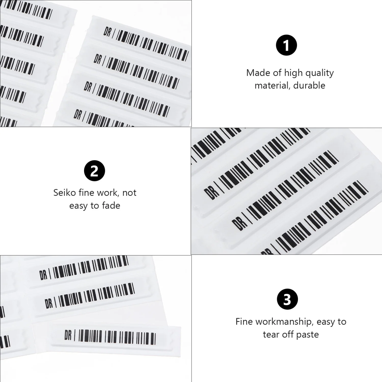 108pcs Goods Security Tags Supermarket Anti-theft Single Use Security Labels