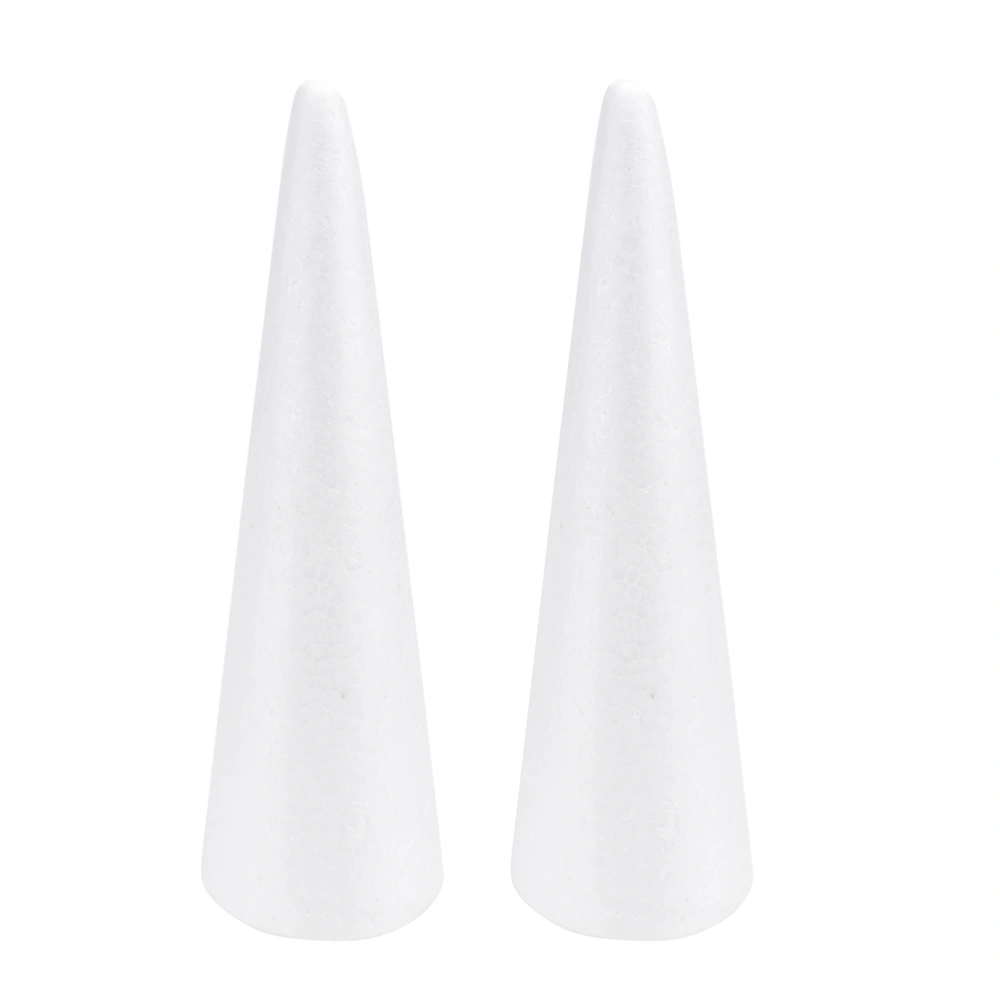 2PCS Cone Shape Handmade Children DIY Party Decoration Cone Polystyrene