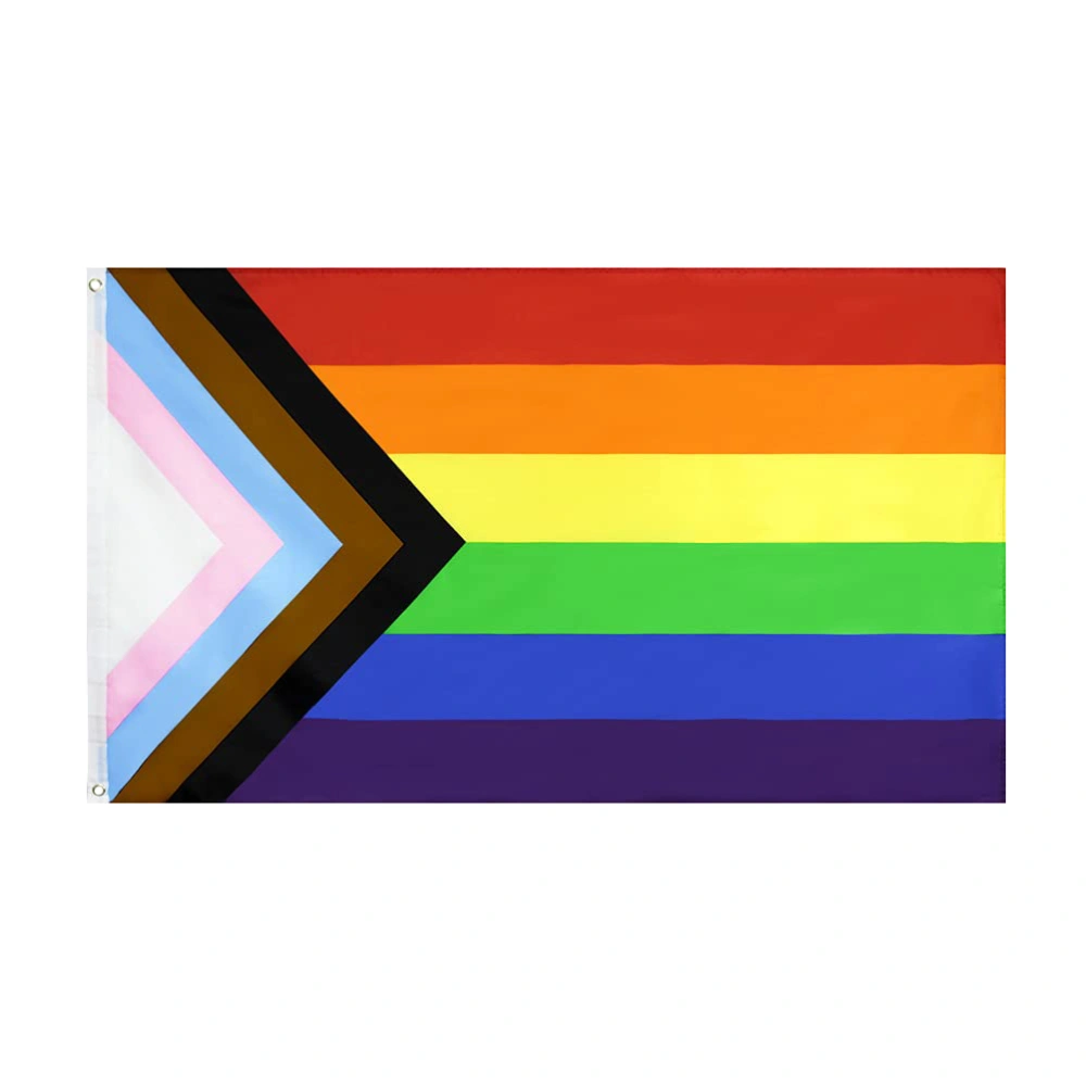 1pc Creative Rainbow Flag Gay Pride Flag Polyester Decorative Flag  (Colorful)