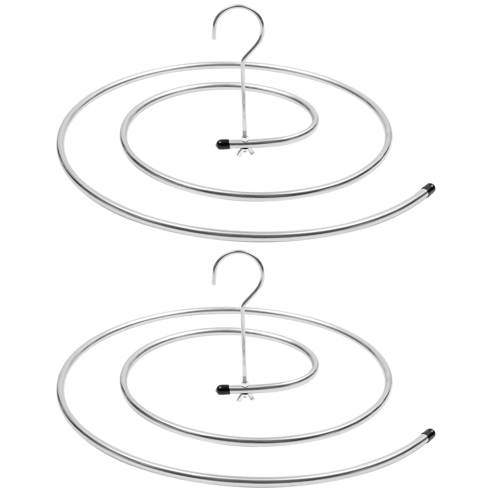 2Pcs Spiral Shaped Drying Rack Laundry Hanger for Bed Sheet Blanket Bath Towel