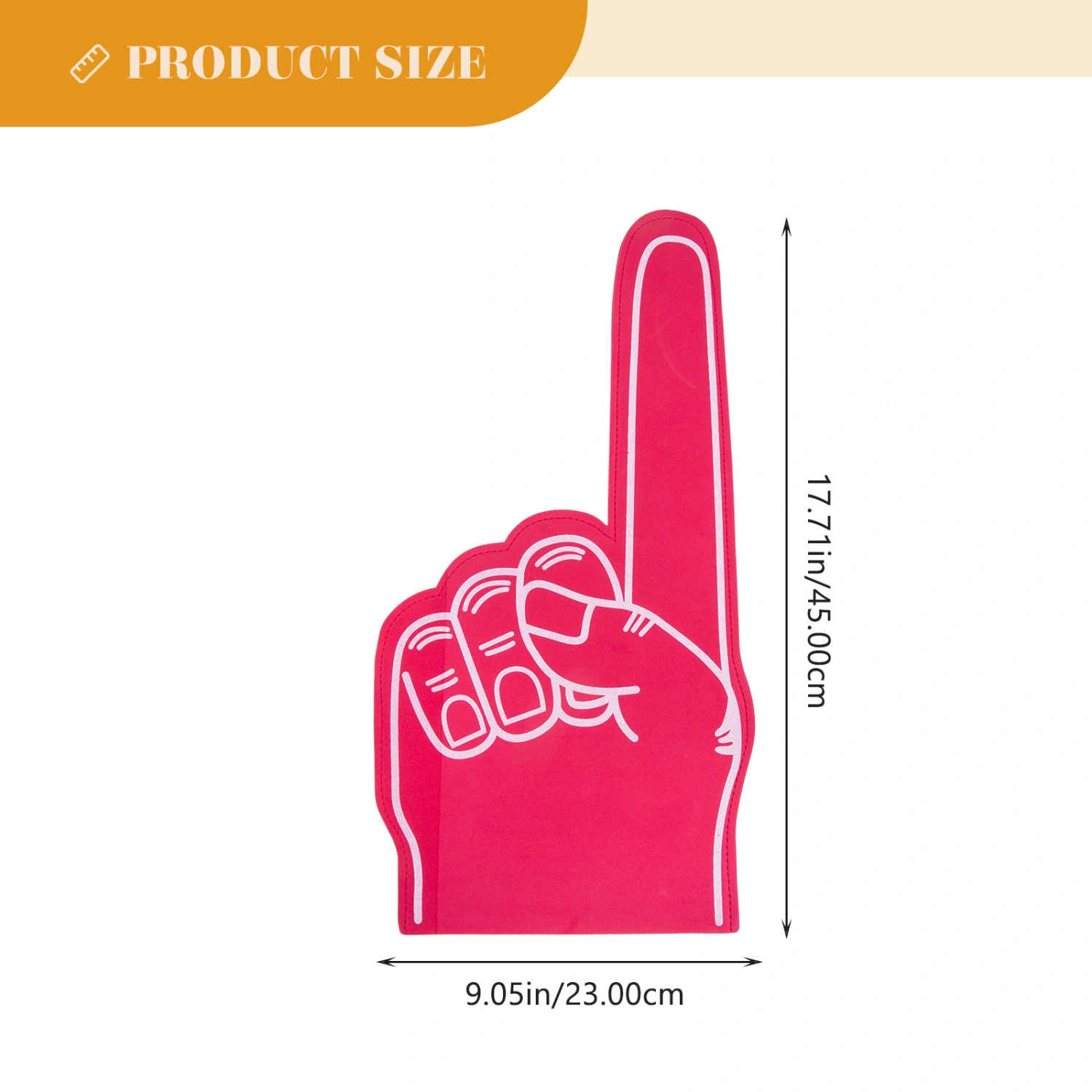 3Pcs Foams Fingers Cheerleading Foams Hand Sports Event Cheer Props Sports Accessories