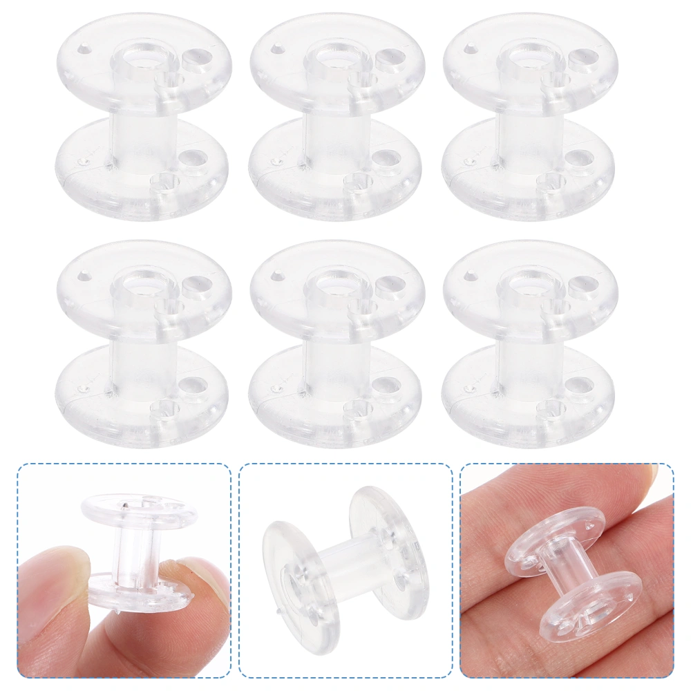 8pcs Pleated Shade Hold Downs Spool Tensioner Transparent Cord Retainer Spools