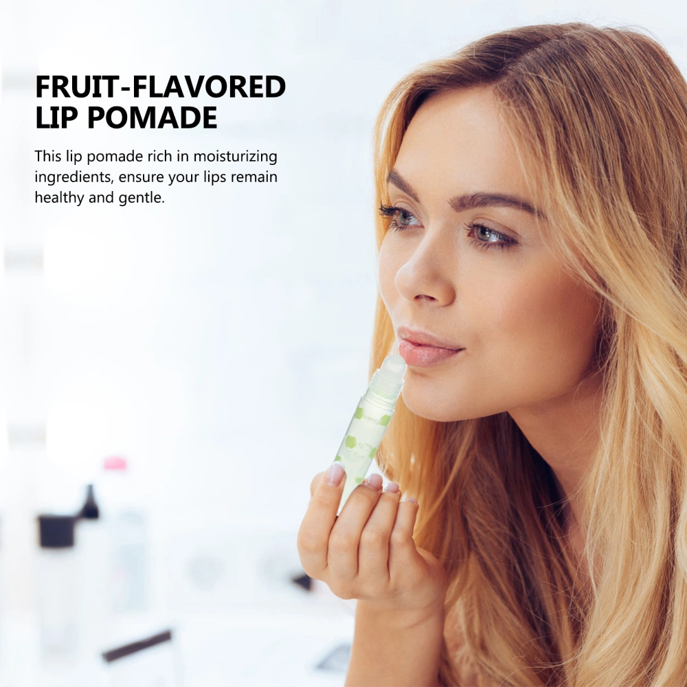 6 Pcs Fruit-flavored Lip Pomade Transparent Lip Protector Moisturizing Lipsticks