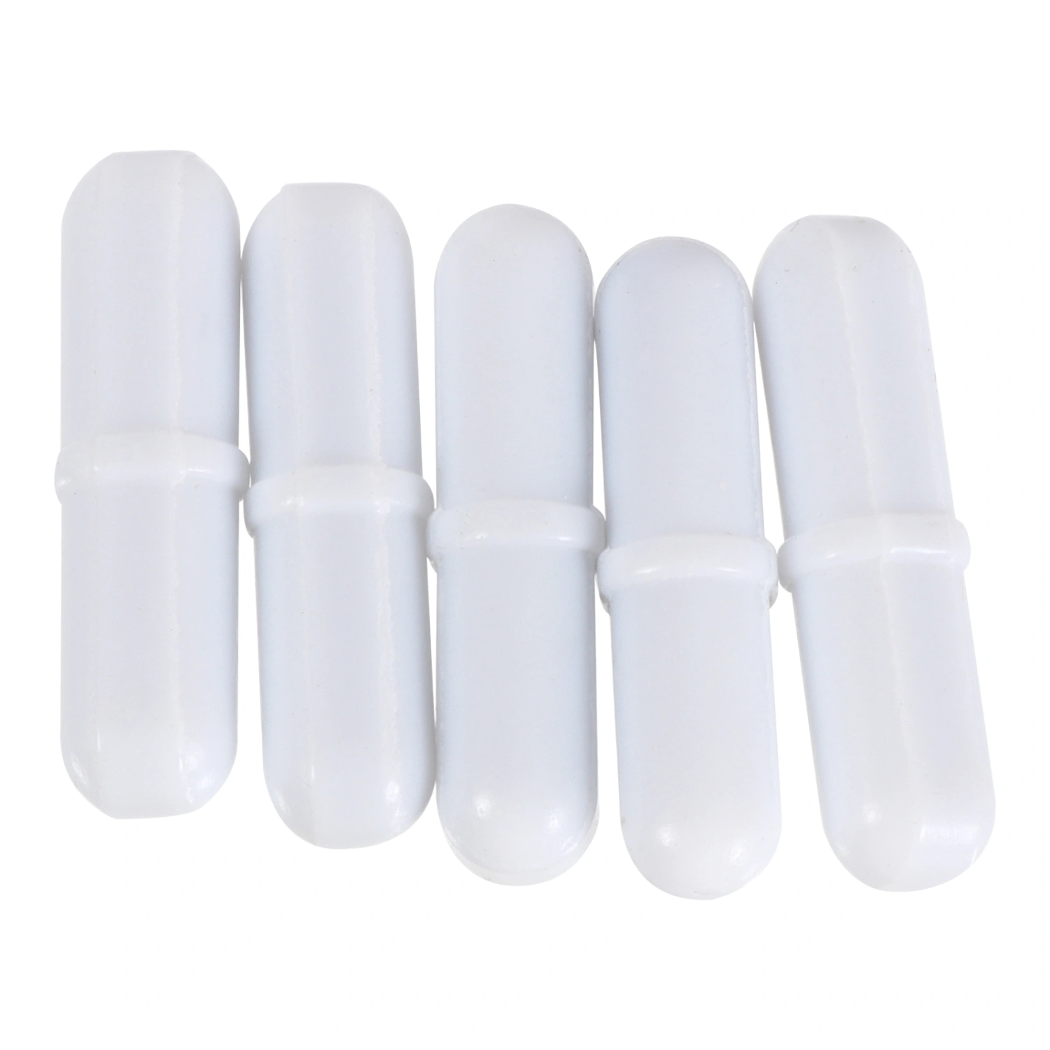 5pcs Magnetic Stirrer Mixer Stir Bars Stirring Bars White Stir Rod Bars