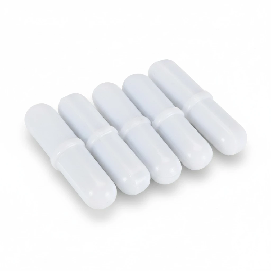 5pcs Magnetic Stirrer Mixer Stir Bars Stirring Bars White Stir Rod Bars