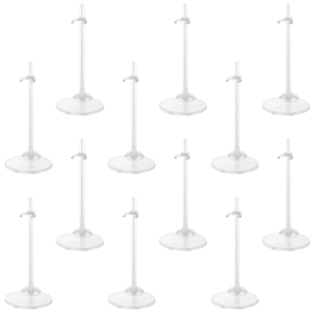 15Pcs Doll Holding Stands Doll Supports Display Racks Transparent Racks