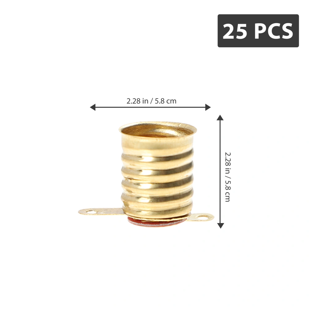 25pcs Mini Bulbs Light Base Socket E10 Lamp Base Holder Experiment Accessories