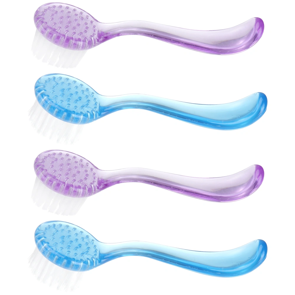 4PCS Face Cleaning Brush with Washing Blackhead Remover Brush Deep Pore Scrub Facial Exfoliator Skin Care Cleaning Scrubber Cleaner for Wet or Dry Brushing