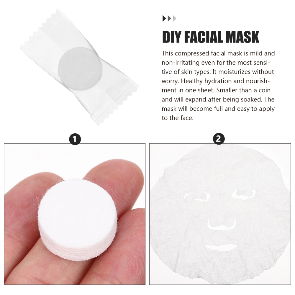 100pcs Compressed Facial Mask Sheet Beauty DIY Disposable Masks Wrapped Masks