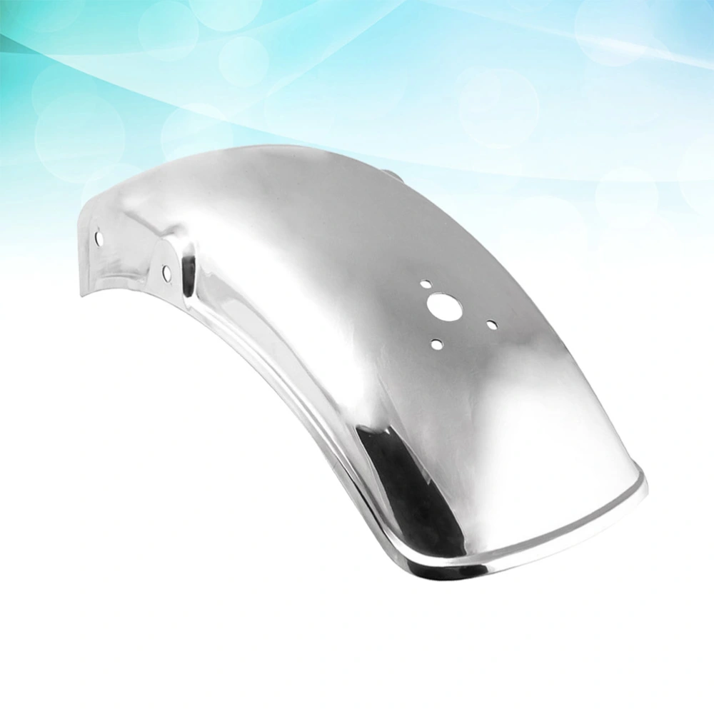 Motorcycle Rear Wheel Mudguard Universal Rear Cover Accessories for Motobike Scooter (Silver)