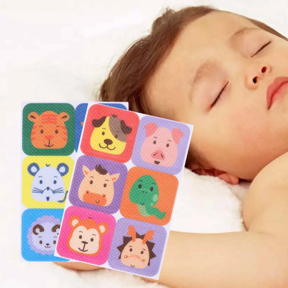 36pcs Mosquito Repellent Patch Cartton Mosquito Stickers Anti-Mosquito Patch for Kids Children (Square)