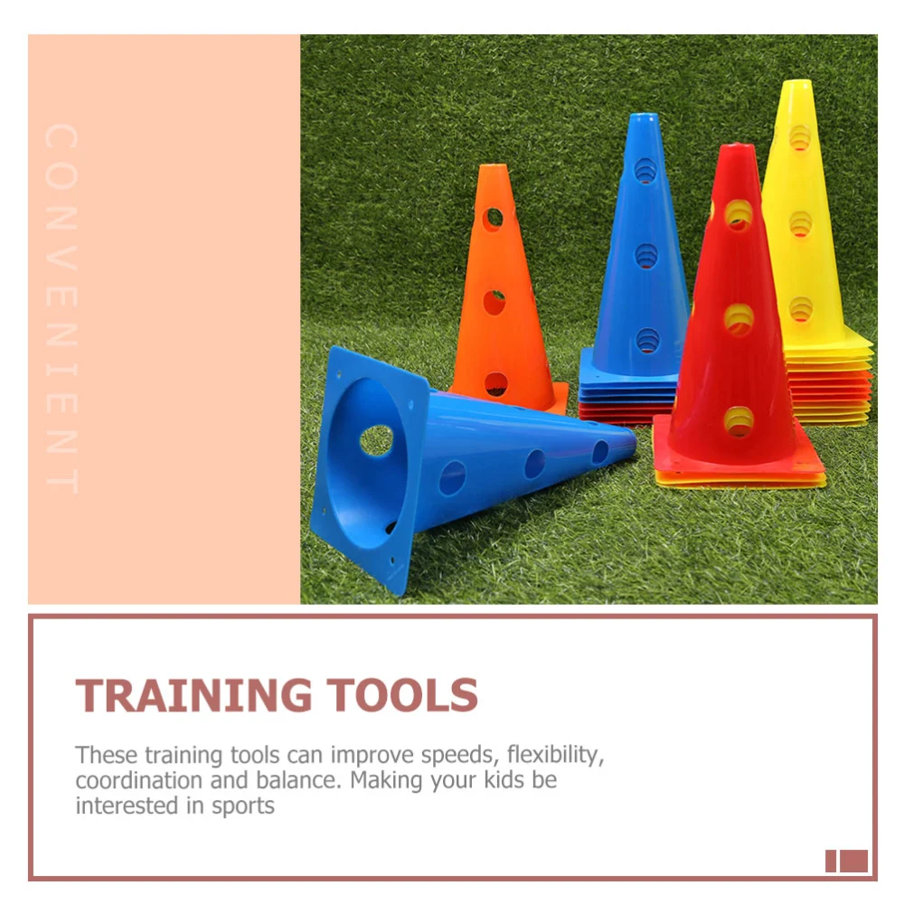 5Pcs Football Flexibility Training Obstacles Hollow Out Training Cones Marker Cones