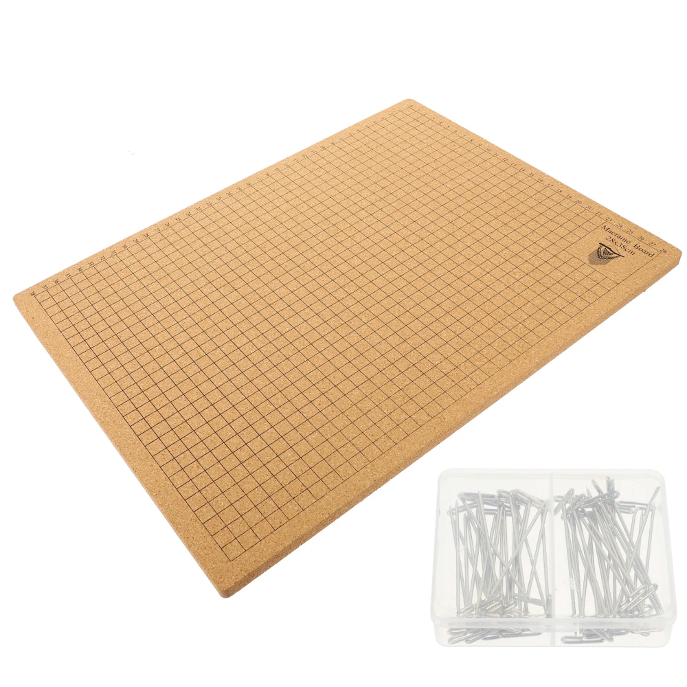 1 Set Cork Board Macrame Board Knotting Craft Board for Measuring Bracelet Project with T Pins