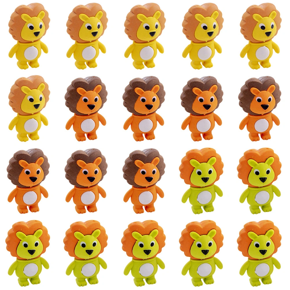 20pcs Multi-function Erasers Delicate Kids Erasers Mini Erasers Student Supply