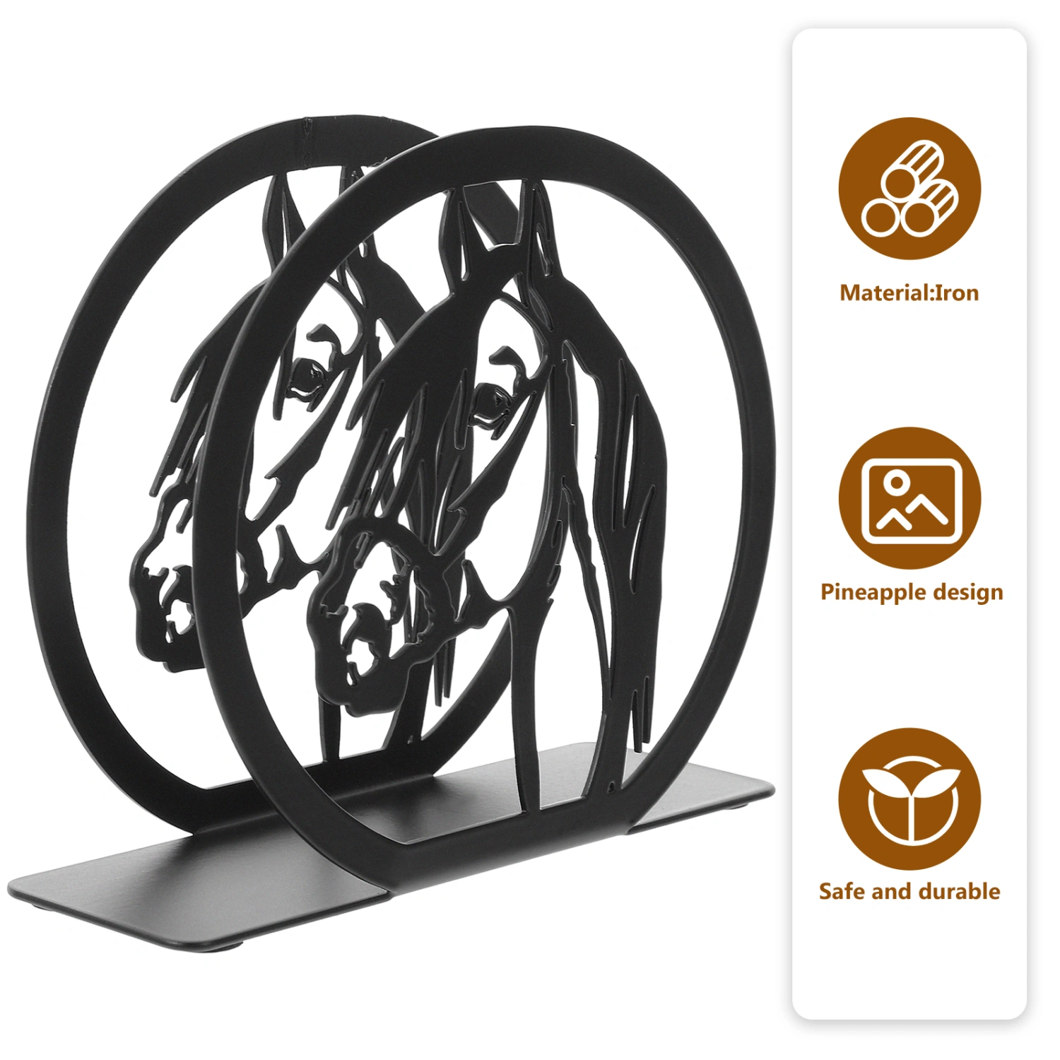 Napkin Stand Tissue Dispenser Holder Horse Designed Napkin Holder for Kitchen Restaurant