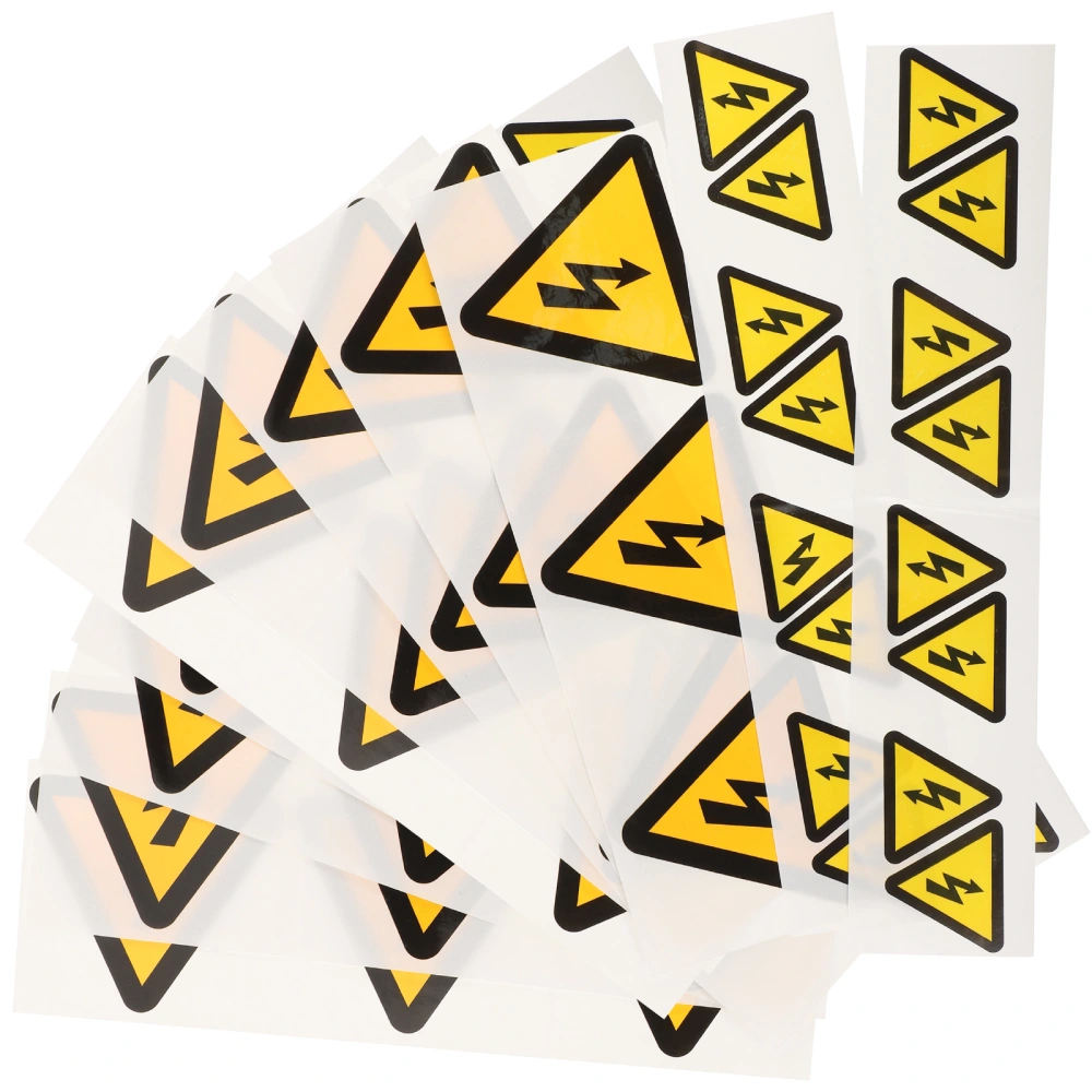 30pcs Warning Stickers Adhesive Labels Electrical Shocks Hazard Warning Stickers