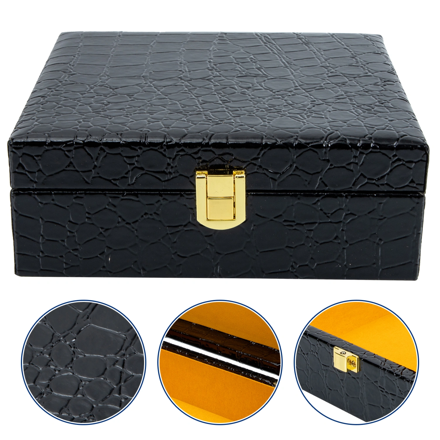 Flip-Type Cigar Container Portable Cigar Box Humidor Gift Jewelry Holder